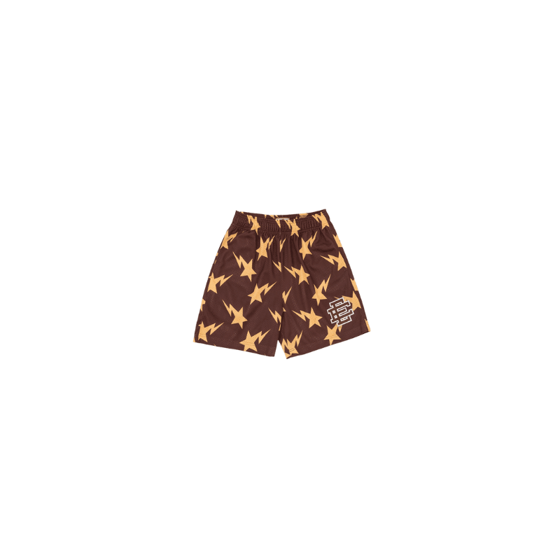Brown With Beige Stars