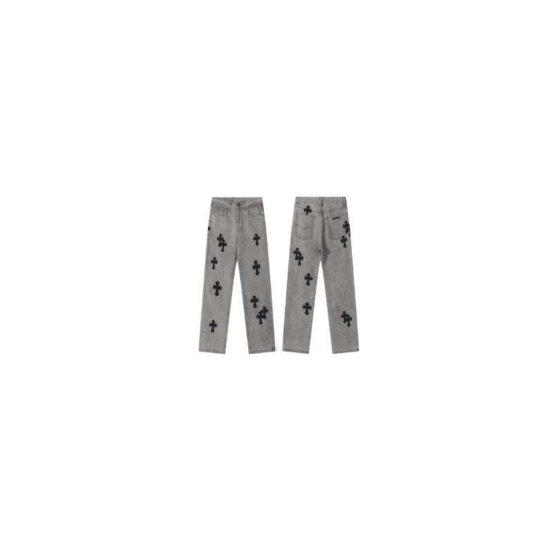 Grey With Black Crosses